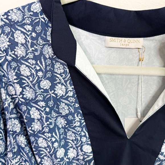 NWT Smith & Quinn Blue Floral Maxi Dress - L 💙 - Picture 2 of 3